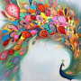  Paon: The Cascade of Colors Peacock Diamond Painting