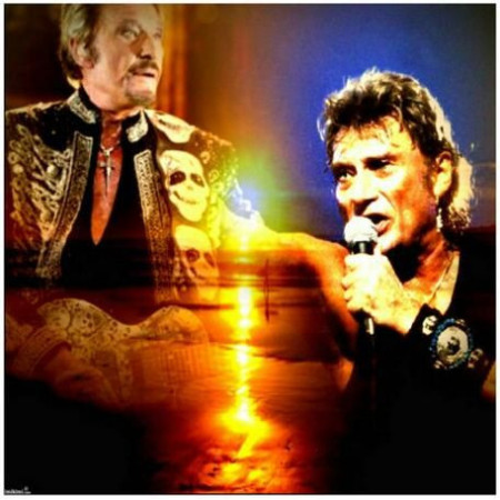  Johnny Hallyday: Het vlammende concert Diamond Painting Johnny Hallyday