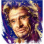  Johnny Hallyday: Il ritratto stellato Diamante Pittura Johnny Hallyday