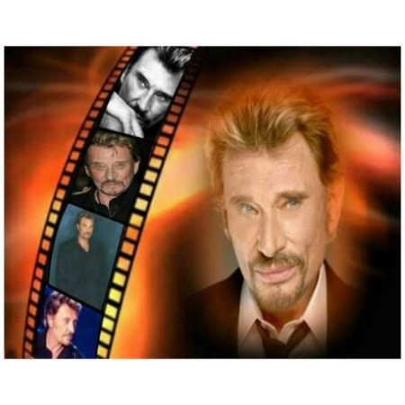  Johnny Hallyday: il film della sua vita Diamante Pittura Johnny Hallyday