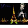  Johnny Hallyday: Notte parigina Diamante Pittura Johnny Hallyday