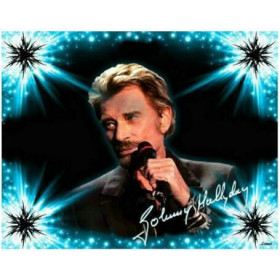  Johnny Hallyday: Scena di luce Diamante Pittura Johnny Hallyday