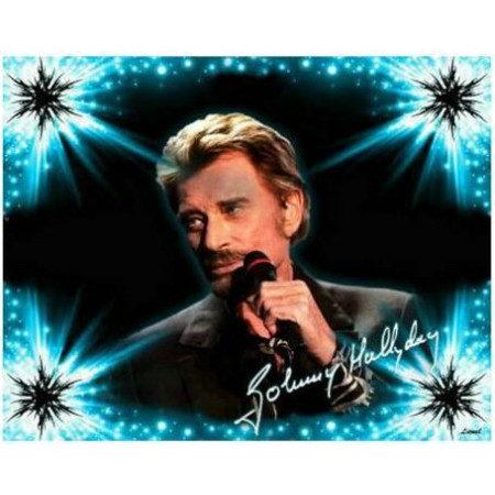  Scène de Lumière Diamond Painting Johnny Hallyday