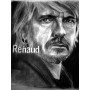  Porträt von Renaud in Schwarz und Weiß Diamond Painting Renaud