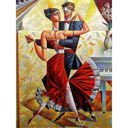  Coppia danzante in stile Picasso Diamond Painting Donne e Uomini