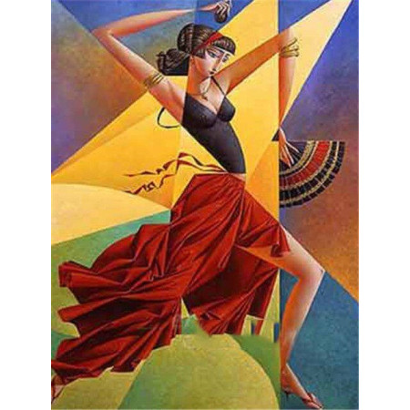  – Spanische Tänzerin im Picasso-Stil Diamond Painting Damen & Herren