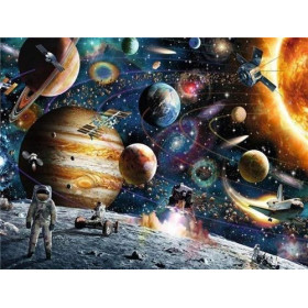  Galaktische Erkundung Diamond Painting Planeten