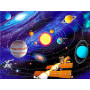 Ruimteonderzoek Diamond Painting Planeten