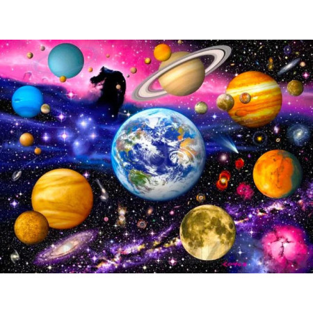  La Galaxie Lointaine Diamond Painting Planétes