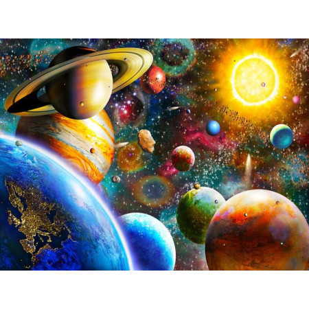  The Sparkling Universe Diamond Painting Planets