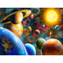  Das schimmernde Universum Diamond Painting Planeten