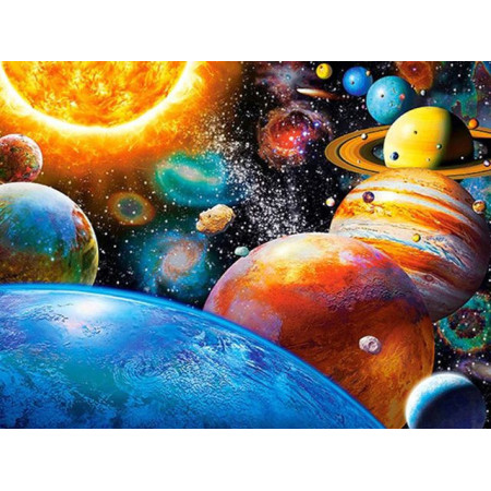 Het Zonnestelsel Diamond Painting Planeten