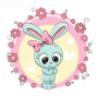  Bébé Lapin Rose Diamond Painting Petits Animaux Rigolo