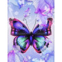  Papillon: The Enchantment of Petals Butterfly Diamond Painting