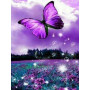  Schmetterling: Der lila Traum Diamond Painting Schmetterlinge
