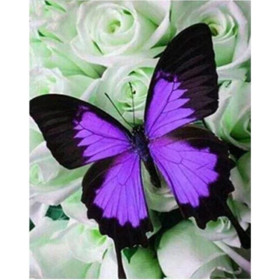  Papillon: Purple Elegance Butterfly Diamond Painting