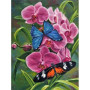  Le Ballet des Orchidées Diamond Painting Papillons
