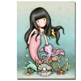  Girl Gorjuss: La sirena e le sue amiche Pittura a diamante Gorjuss