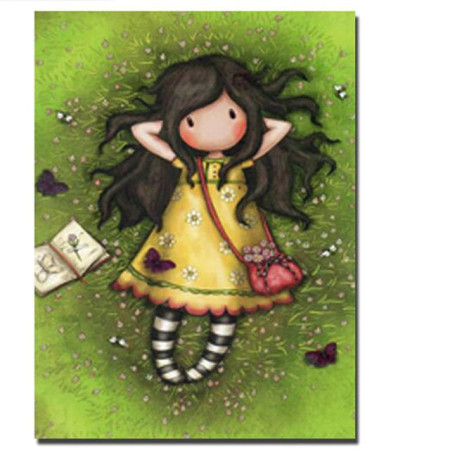  Gorjuss Girl: Tagtraum auf der Wiese Diamond Painting Gorjuss