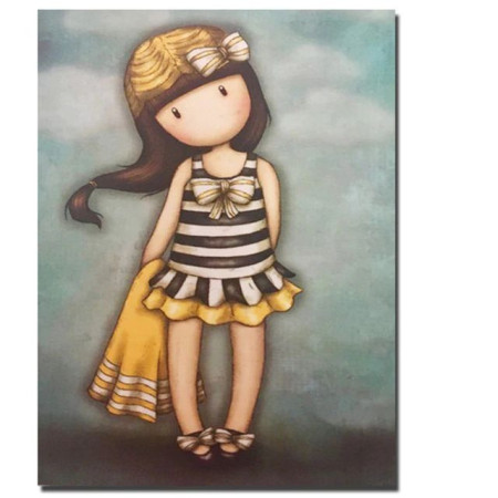  Gorjuss-meisje: Dagje strand Diamond Painting Gorjuss