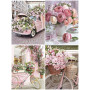  Blumen und Fahrrad Diamond Painting Blumen