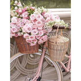  Flowers and Bicycle Diamond Painting Flowers