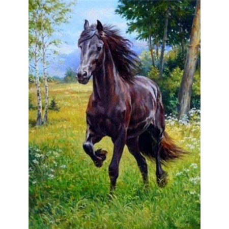  Horse: The Stallion of the Green Plains Diamond Painting Horses