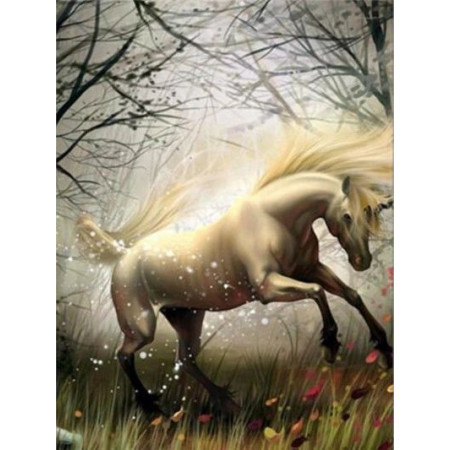  Paard: De geest van het betoverde bos Diamond Painting Paarden