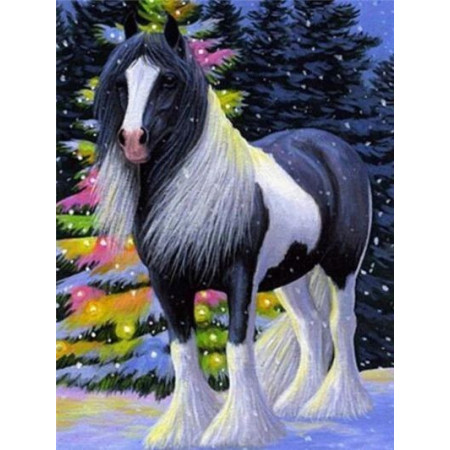  Horse: The Magic of a Sparkling Winter Diamond Painting Horses