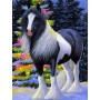  Horse: la magia di un inverno scintillante Diamond Painting Cavalli