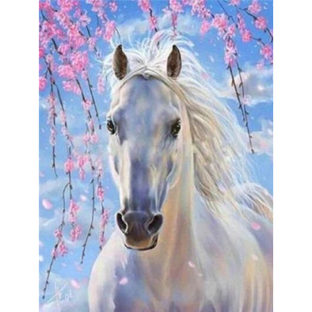  Pferd: Frühlingspoesie Diamond Painting Pferde