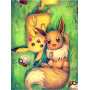   Pikachu et Évoli Diamond Painting Pokémon