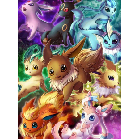   La Dynastie d'Évoli Diamond Painting Pokémon