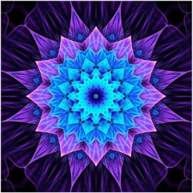  – Himmlisches Blumenmandala Abstraktes Diamond Painting