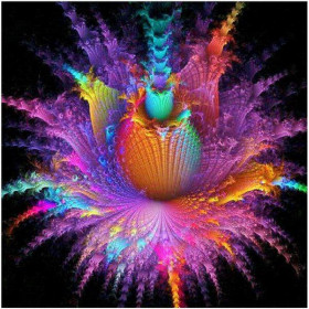  Floraison Abyssale Diamond Painting Abstrait