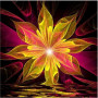  Fiore solare incandescente Diamond Painting astratta