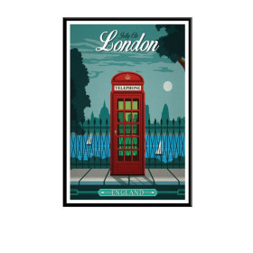  Vintage Londoner Landschaft Diamond Painting Städte & Dörfer