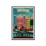  Vintage Amsterdam Landscape Diamond Painting Cities & Villages
