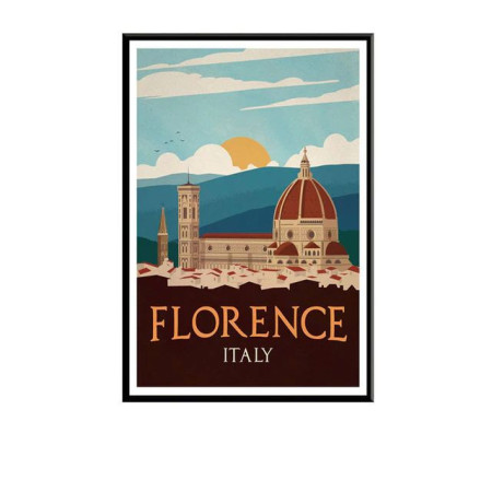  Vintage Florence Landschap Diamond Painting Steden & Dorpen