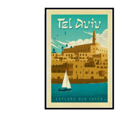  Vintage Tel Aviv Landscape Diamond Painting Cities & Villages