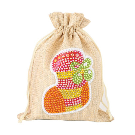  Sac À Bonbons Noël En Peinture Diamant Chaussons Diamond Painting Noël
