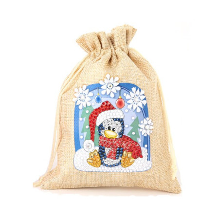  Pinguïn  Kerst Snoepzak Diamond Painting Kerstmis