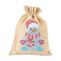  Sac À Bonbons Noël En Peinture Diamant Bonhomme Neige Diamond Painting Noël