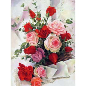  Rose Lavali Diamond Painting Fleurs