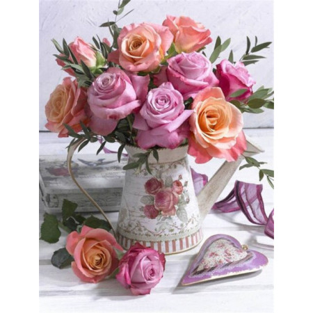  Rose Lavatza Diamond Painting Fleurs