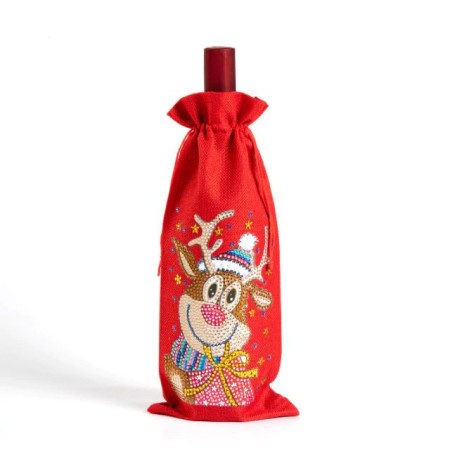  Weinoder Sektflaschentasche in  14 Diamond Painting Weihnachten
