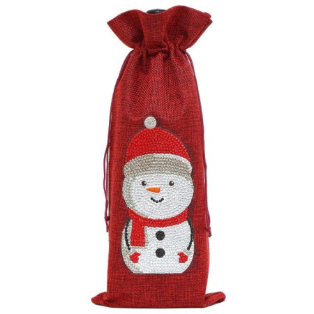  Wine or Champagne Bottle Bag in  18 Diamond Painting Christmas