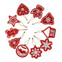  Lot 10 Pendentifs Pour Sapin Noël 3 Diamond Painting Noël
