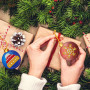  Lot 10 Pendentifs Pour Sapin Noël Diamond Painting Noël