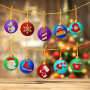  Lot 10 Pendentifs Pour Sapin Noël Diamond Painting Noël